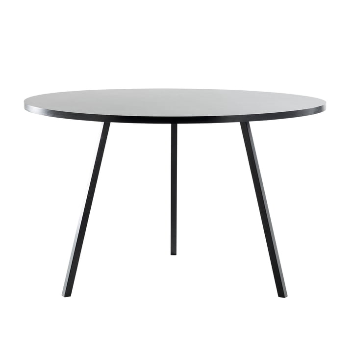Hay - Loop Stand Round Table, Ø 105 cm, noir / noir