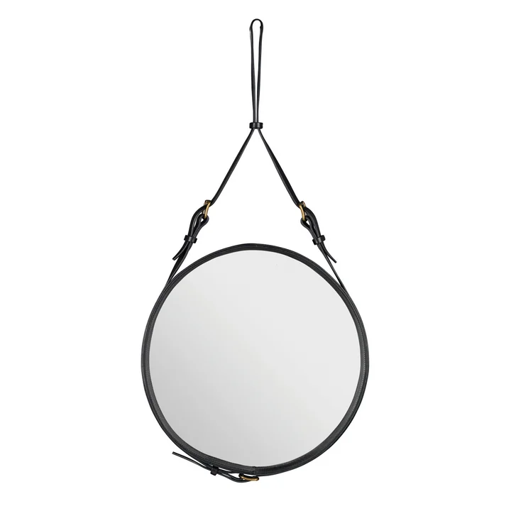 Adnet Miroir Ø 58 cm de Gubi en noir