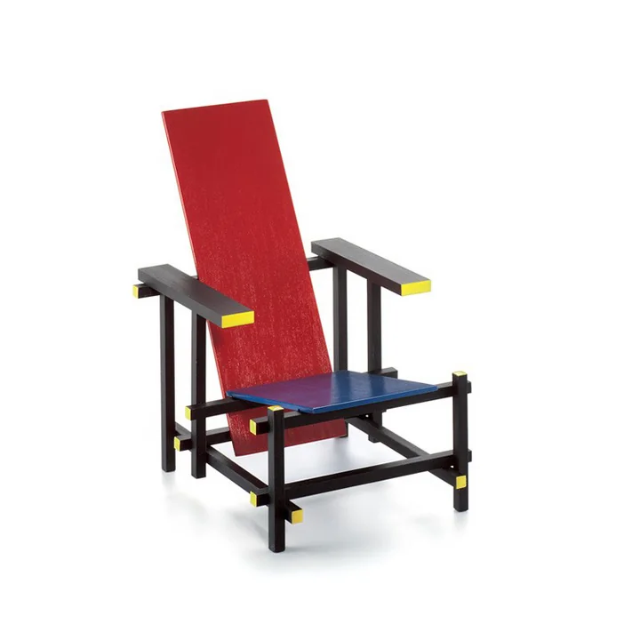 Vitra - Rood Blauwe Stoel miniature