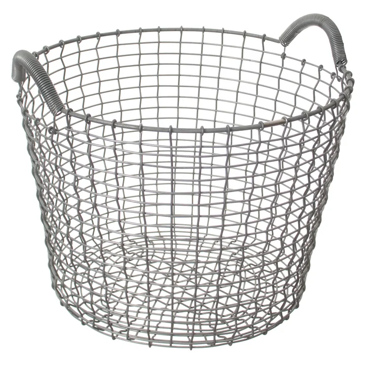 Corbeille en fil Classic 24 de Korbo en acier inoxydable