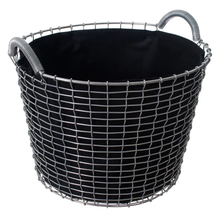 Corbeille en fil Classic 24 de Korbo avec Plant Bag