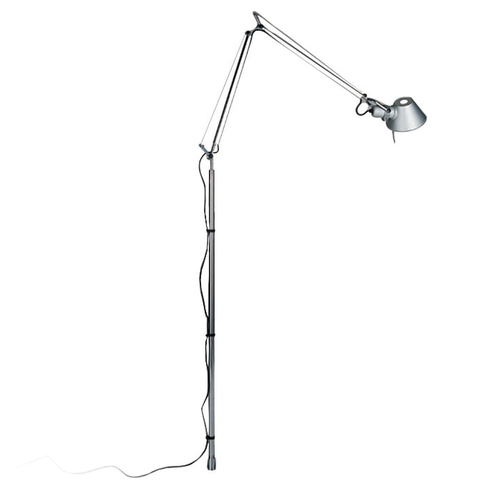 Artemide - Lampadaire Tolomeo Terra, corps aluminium, lampe halogène