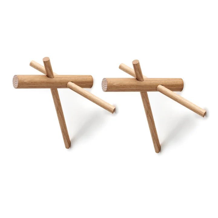Normann Copenhagen - Sticks Hameçon, naturel, jeu de 2