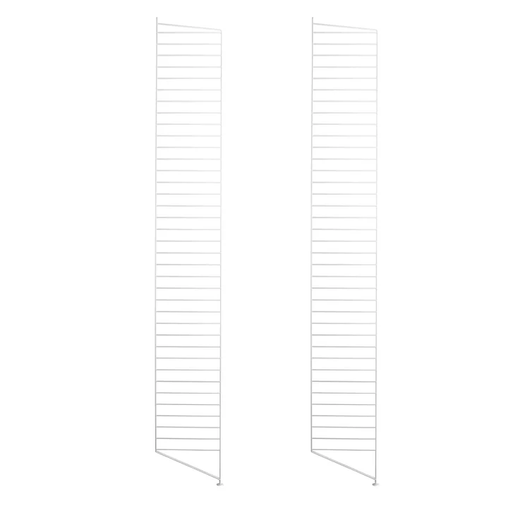 Échelle de sol pour l'étagère String 200 x 30 cm (set de 2) de String en blanc