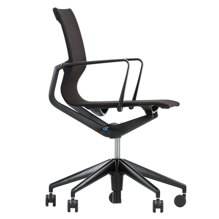 Vitra - Chaise de bureau pivotante Physix, black pearl / deep black