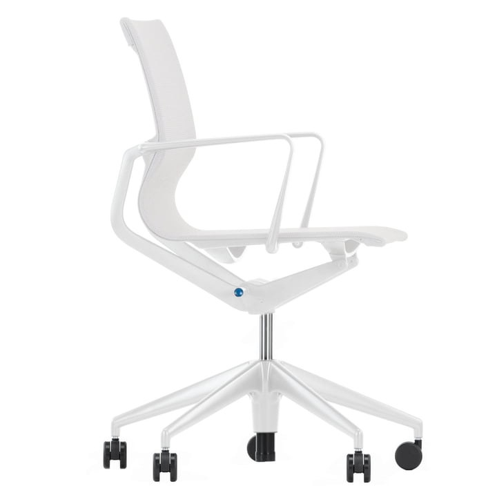 Vitra - Chaise de bureau pivotante, argent / soft grey
