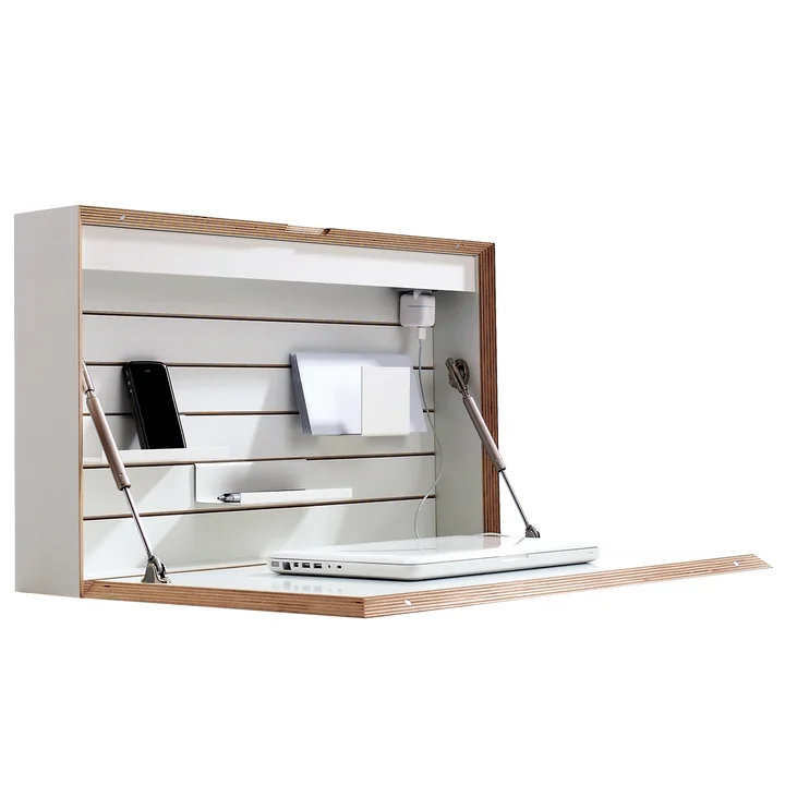 Müller Small Living - Flatbox, blanc - ouvert, déco, côté