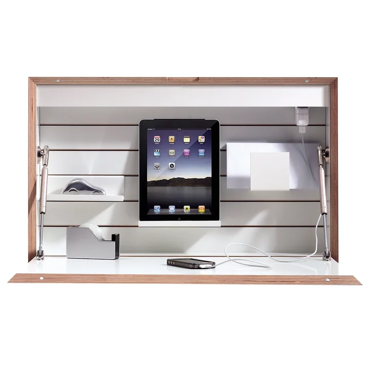 Müller Small Living - Flatbox, blanc - ouvert, déco, avant