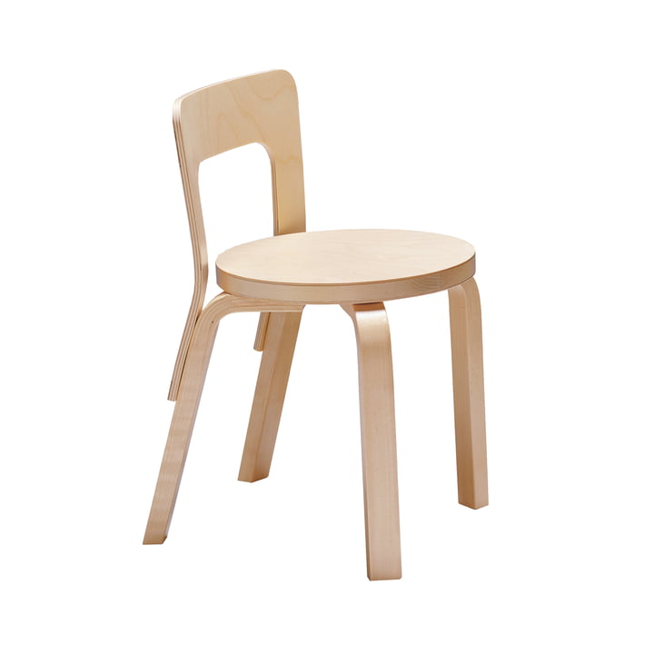 La chaise d'enfant N65 de Artek , nature