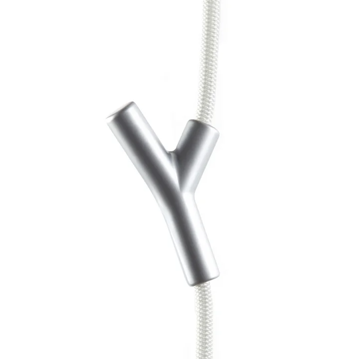 Wardrope Cordon de garde-robe de Authentics en blanc / chrome mat