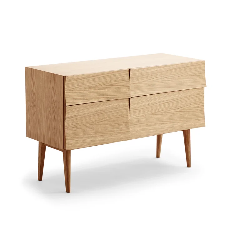 Buffet réfléchissant en petit par Muuto en bois de chêne