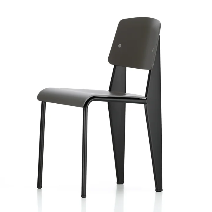 Prouvé Standard SP chair de Vitra en noir/basalte