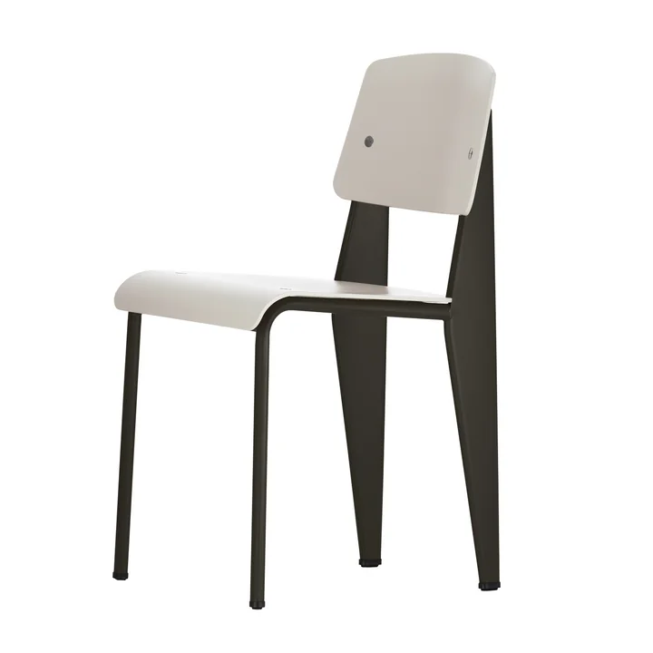 Prouvé Standard SP chair de Vitra en noir/gris chaud