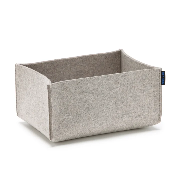 Boîte rectangulaire de Hey Sign en chiné clair