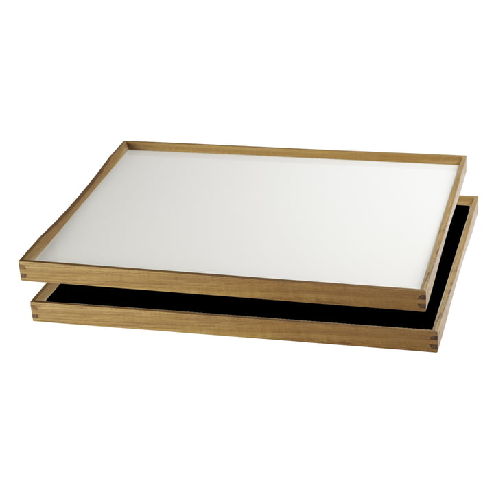 The Tablett Turning Tray by ArchitectMade, 38 x 51, blanc