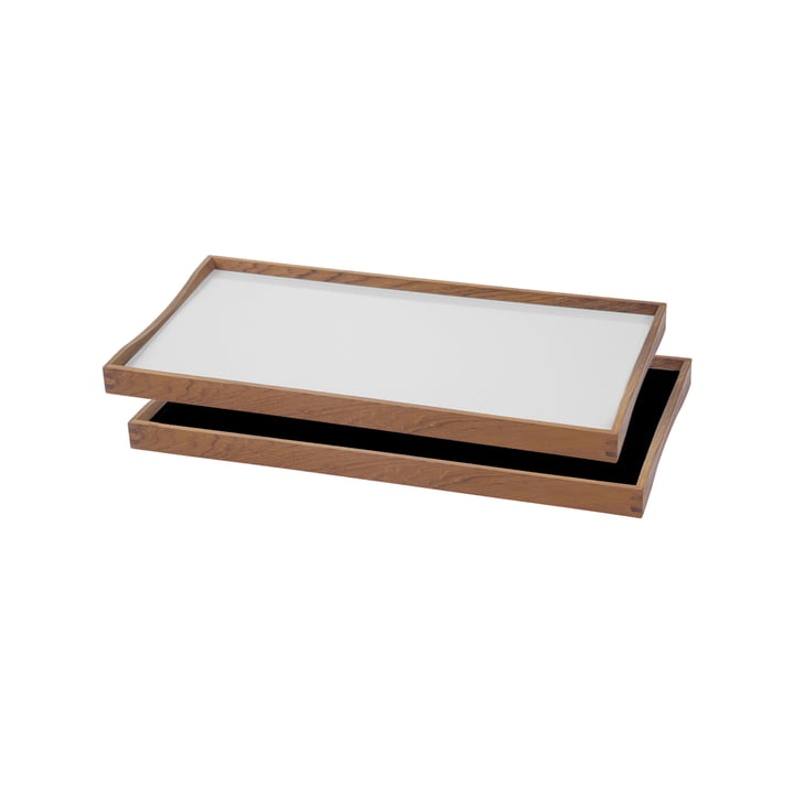 The Tablett Turning Tray by ArchitectMade, 23 x 45 cm, blanc