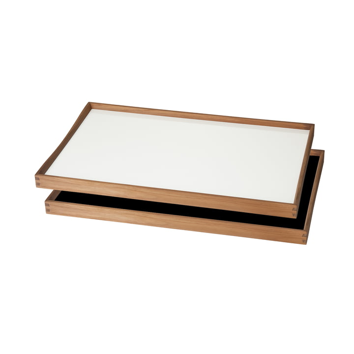 The Tablett Turning Tray by ArchitectMade, 30 x 48 cm, blanc