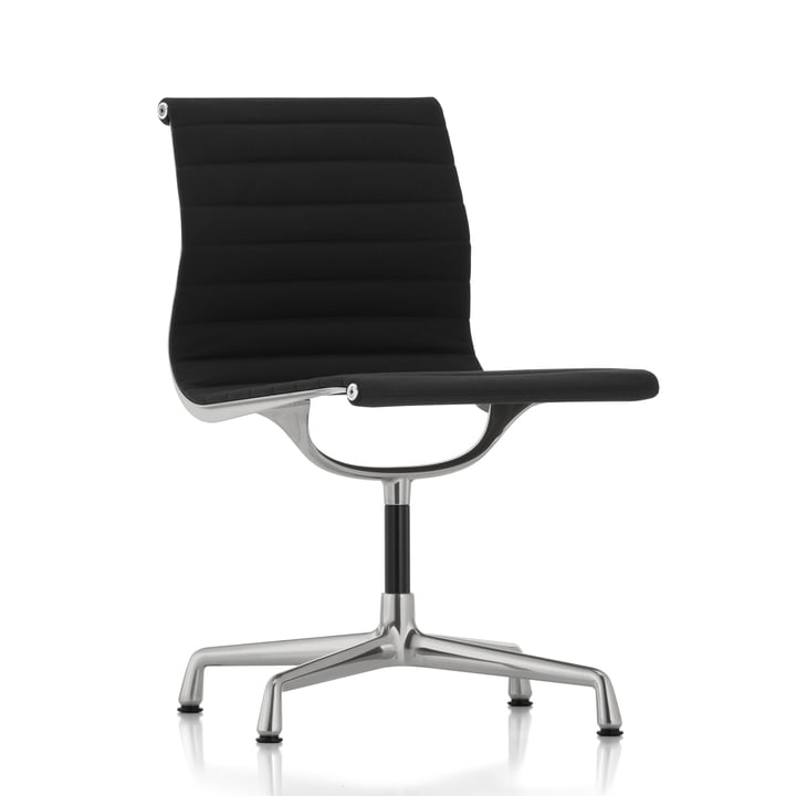 Chaise de bureau EA 101 polie Hopsack de Vitra à Nero