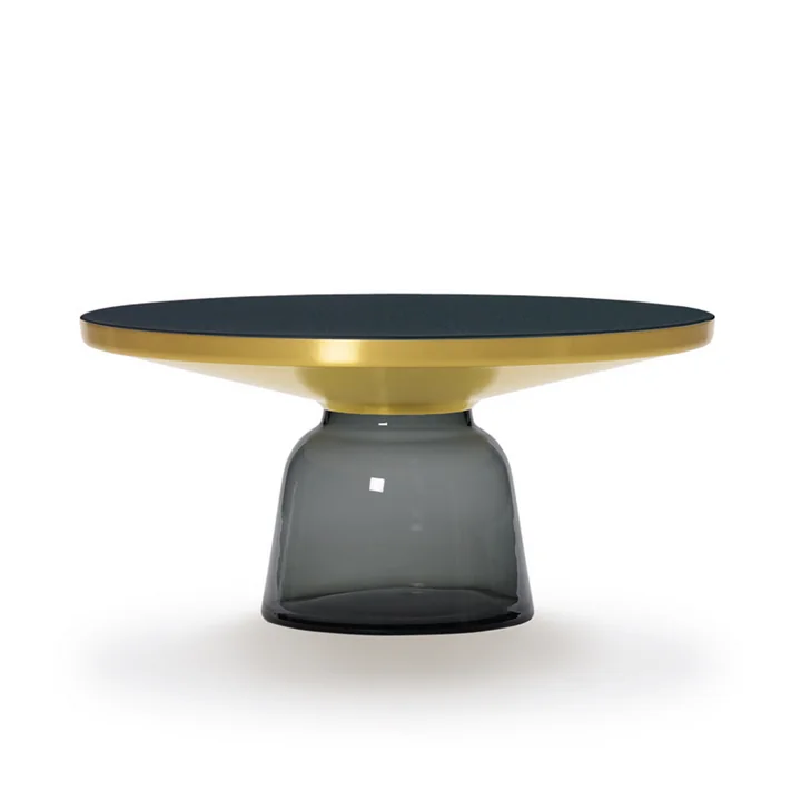 Bell Table basse de ClassiCon en laiton / gris quartz