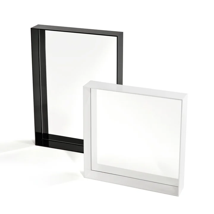 Only Me Miroir, noir 50 x 70 cm, blanc 50 x 50 cm de Kartell
