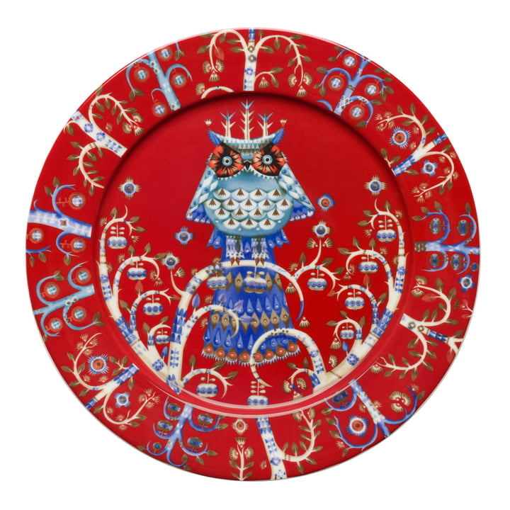Iittala - Taika Assiette plate, rouge Ø 27 cm