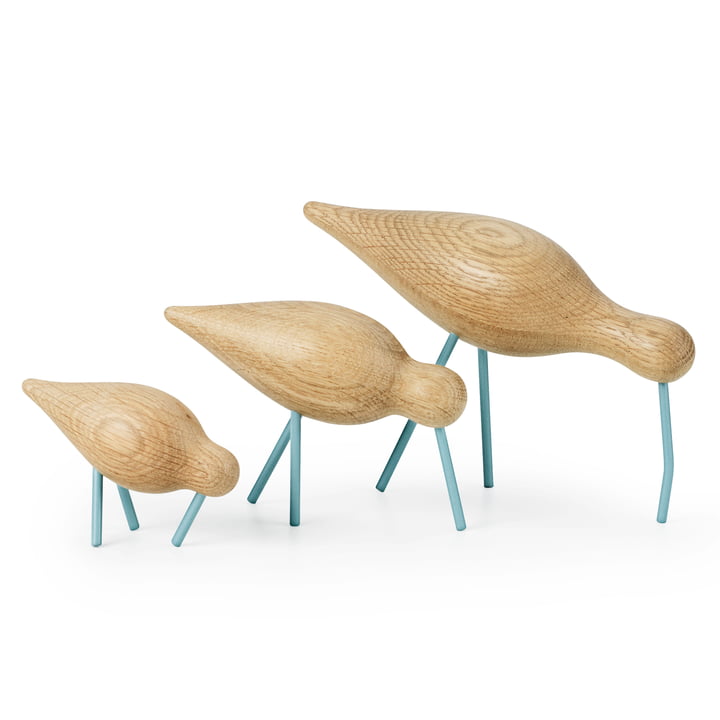 Shorebird de Normann Copenhagen en chêne avec de l'acier en bleu marine