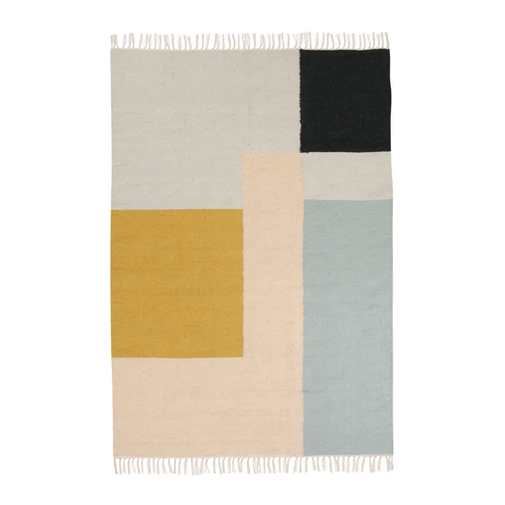 Ferm Living - Tapis Kelim, carrés, grand format