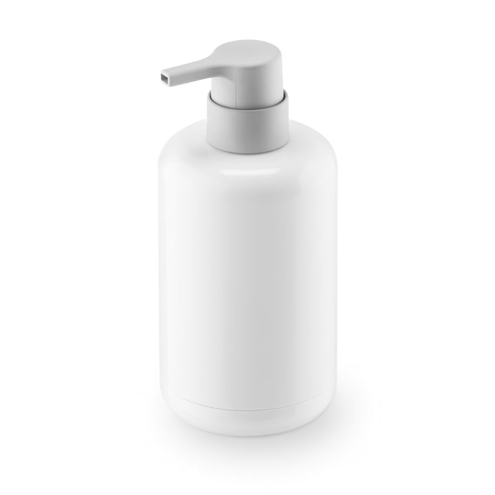 Distributeur de savon Lunar d'Authentics en blanc / gris clair