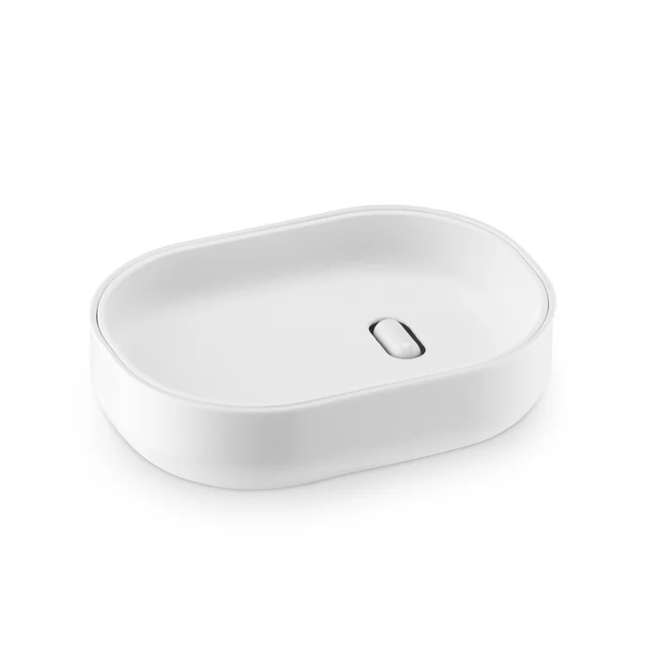 Porte-savon Lunar d'Authentics en blanc