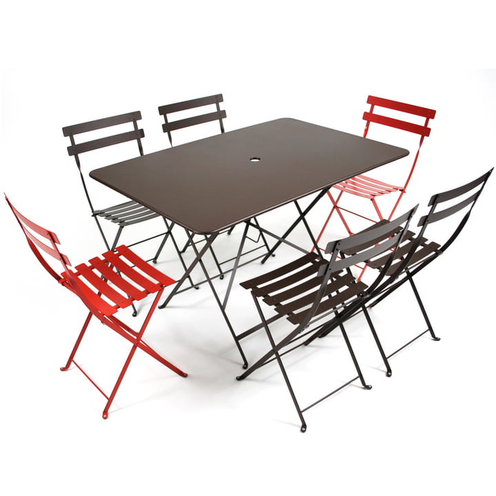 Bistro Table pliante avec chaises pliantes de Fermob