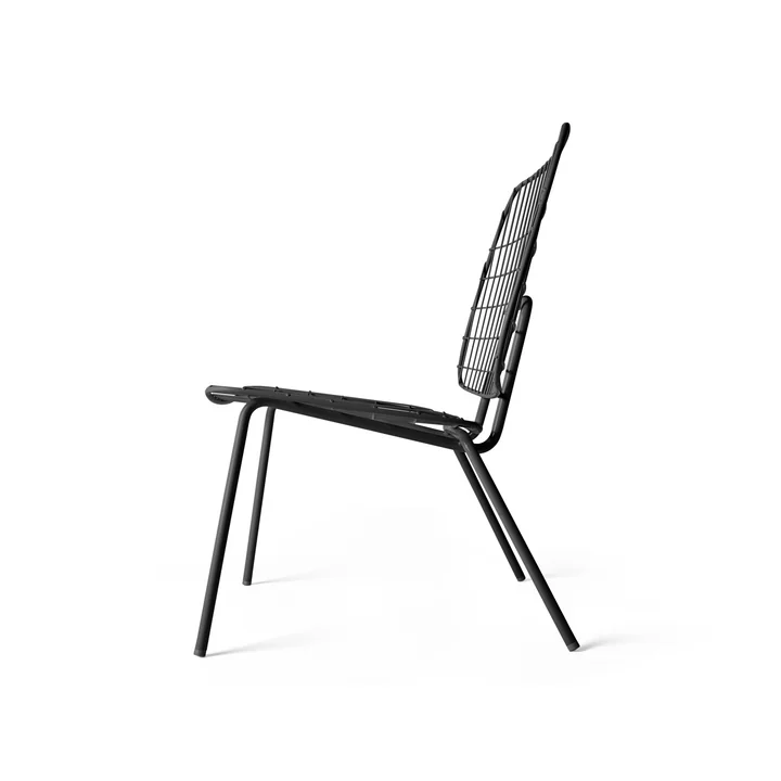 WM String Lounge Chair de Audo en noir