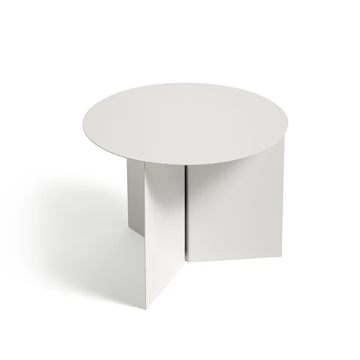 Slit Table Round de HAY en blanc