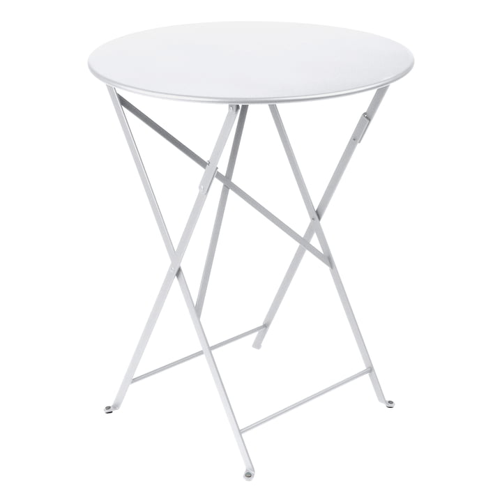 Bistro Table pliante Ø 60 cm de Fermob en coton blanc