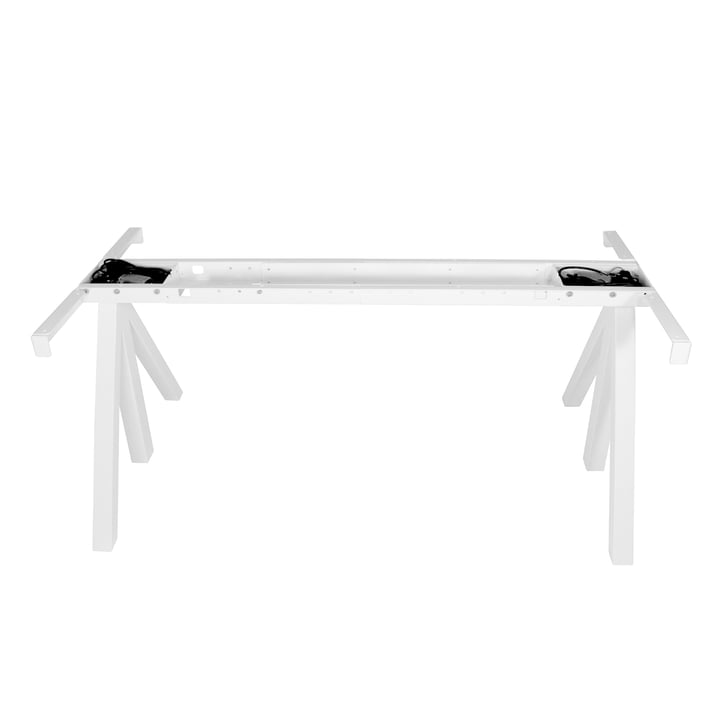 Works Cadre de table réglable en hauteur de String en blanc