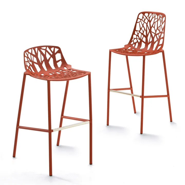 Forest Tabouret de bar de Fast en corail