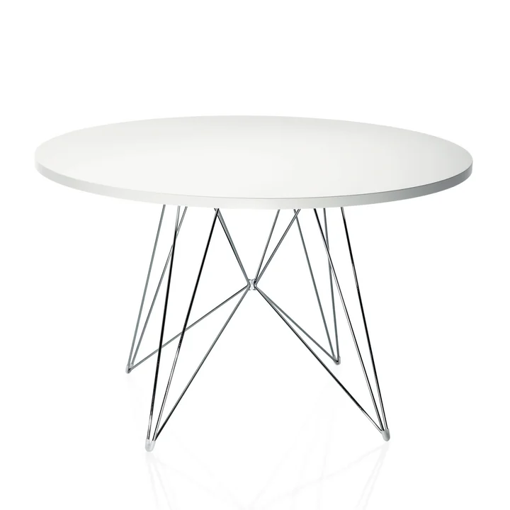 Magis - Tavolo XZ3 (ronde), blanc / chromé