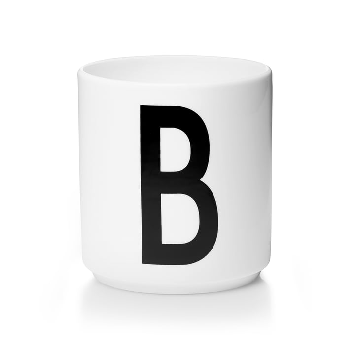 Design Letters - Tasse en porcelaine AJ - B