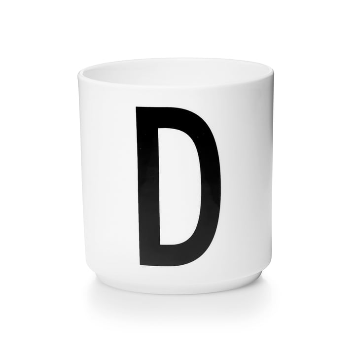 Design Letters - Tasse en porcelaine AJ - D