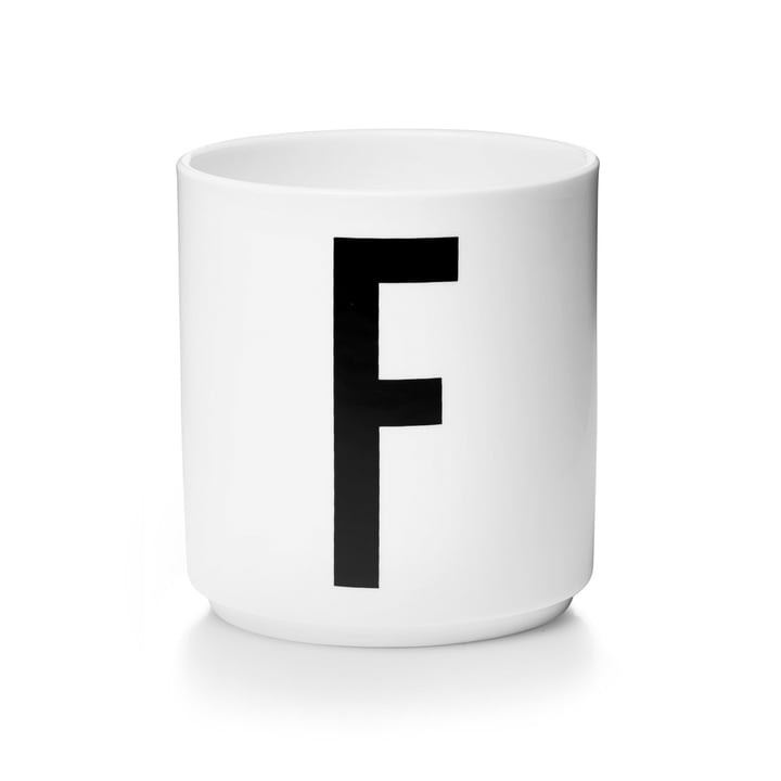 Design Letters - Tasse en porcelaine AJ - F