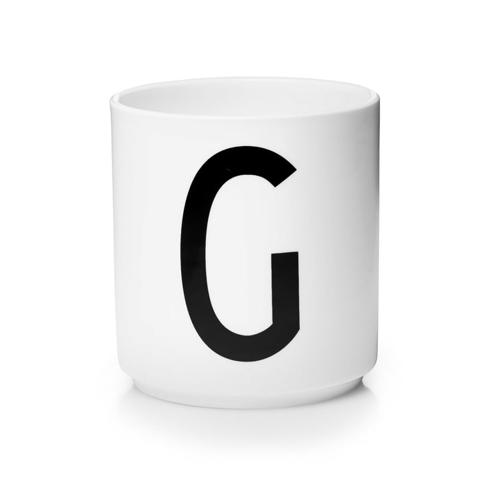 Design Letters - Tasse en porcelaine AJ - G