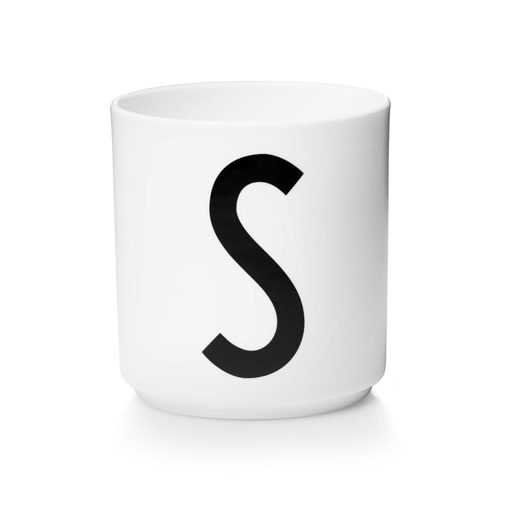 Design Letters - Tasse en porcelaine AJ - S