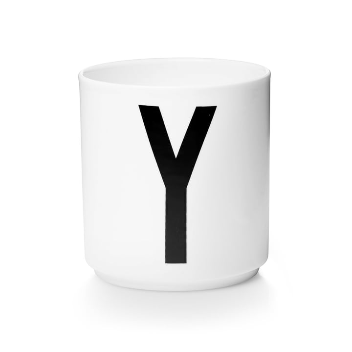 Design Letters - Tasse en porcelaine AJ - Y