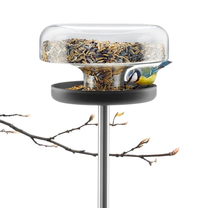 Eva Solo - Bird Table d'oiseau, avec graine d'oiseau et branche
