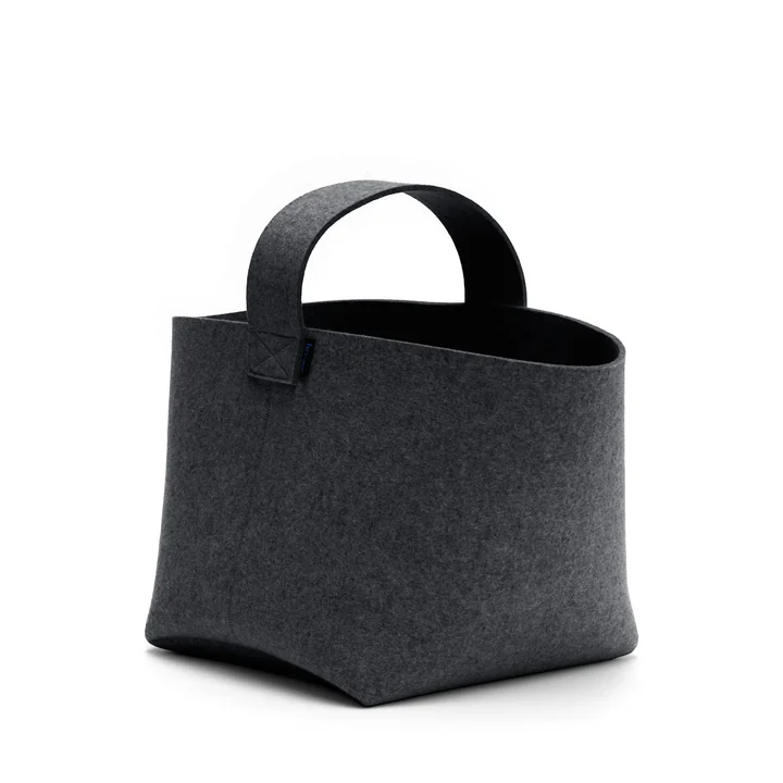 Hey Sign - Panier à bûches petit format. graphite