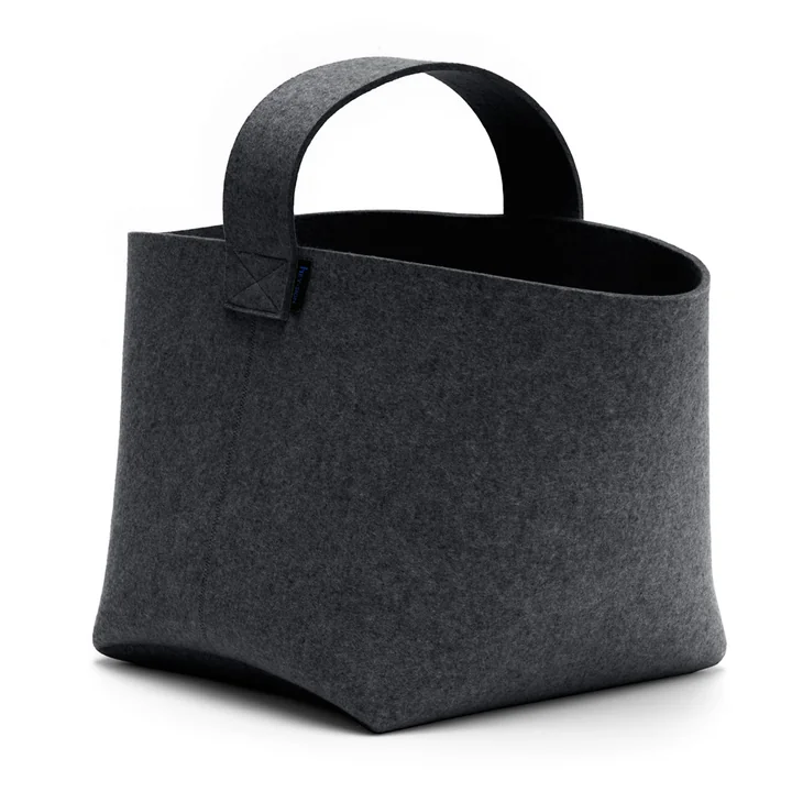 Hey Sign - Panier à bûches grand format, graphite