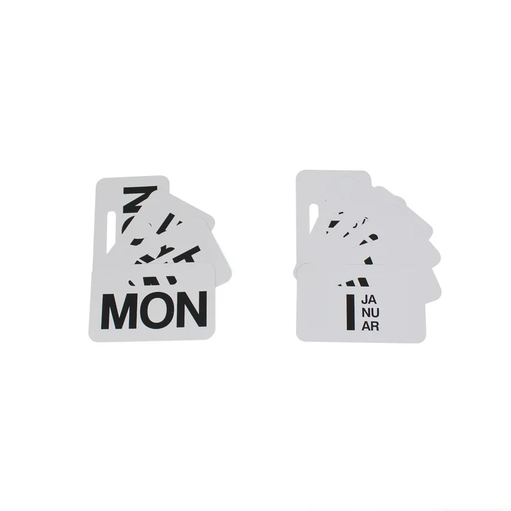 Danese Milano - Lettres de rechange Formosa (noir) - allemand