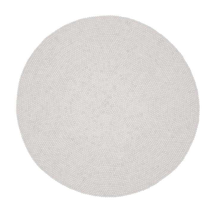 Tapis rond microfibre Markky ⌀120 cm blanc