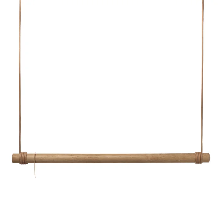 Swing Portemanteau suspendu de Lind DNA en chêne naturel / cuir naturel