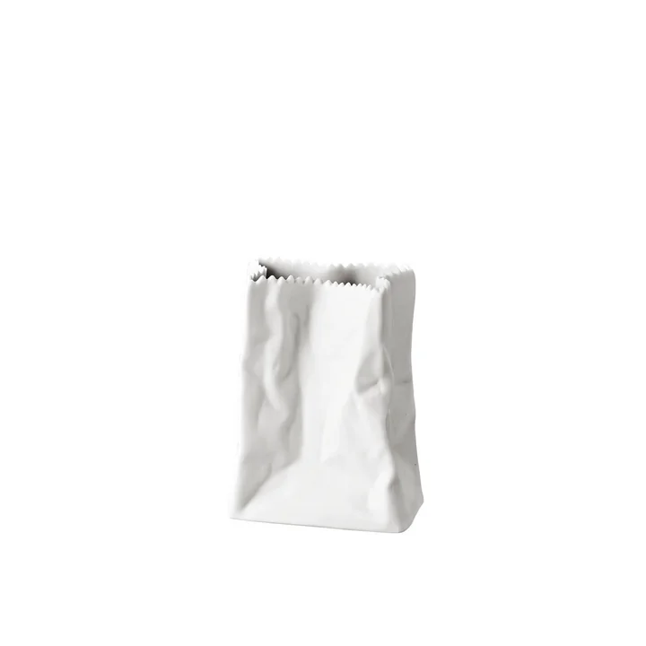 Rosenthal - Vase sachet 14 cm, blanc-mat poli