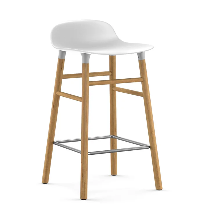 Le tabouret de bar Form 65 cm de Normann Copenhagen en chêne blanc